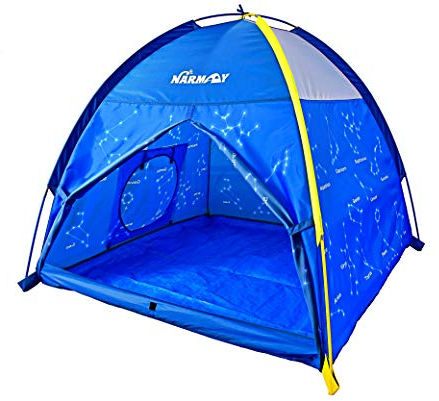 NARMAY® Spielzelt, Sternenhimmel-Kuppelzelt für Kinder, Spaß drinnen/draußen – 121 x 121 x 101 cm