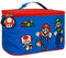 Brotdose für Kinder 3 4 5 6 Jahre Mario Luigi Toad - Isolierte Kindergarten Lunchbox für Kleine Jungen kompatibel mit Super Mario - Blaue Brotbeutel Lunchtasche für Grundschule Schule - 15x23x15 cm