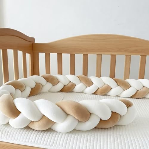 GYCF Trenza Almohada de Serpiente de Nudo, Almohada Trenzado, Alfombra Anticolisión para Cama, Protección Cama Trenza, Cojín Protección contra Caídas,A08,4 m