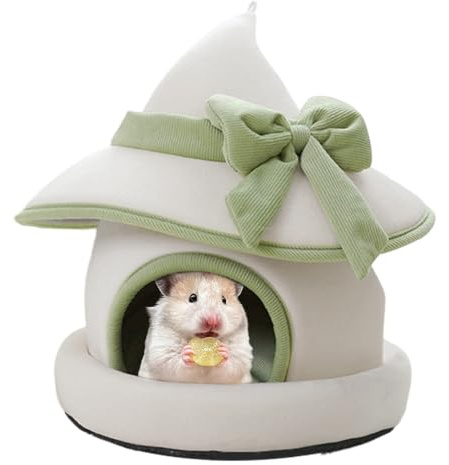Kaninskydd, söt varm hatt kaninhus, avtagbar husdjursbur - för Chinchilla hamster igelkott kyckling kattunge och andra små djur för