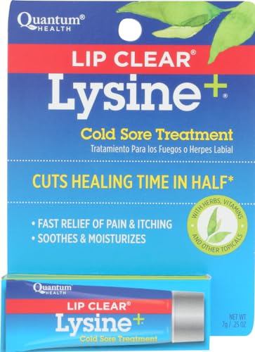 Pack of 2 - Lip Clear Lysine+ Cold Sore Treatment Ointment, 0.25 oz