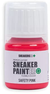 SNEAKERSER SNEAKER PINTER Premium - Pintura de piel flexible para zapatillas, zapatillas de deporte, zapatos y calzado: color rosa de seguridad, 30 ml