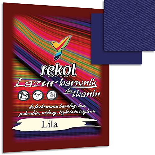 Wohnkult 18 g Textilfarbe Lazur Stofffarbe Färben Nachfärben 15 Auswahl (Lila)