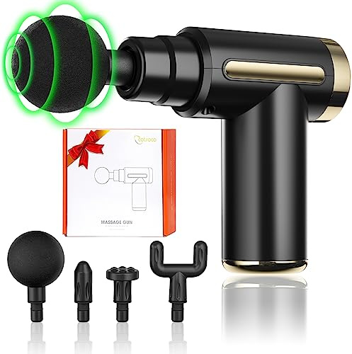 cotsoco Massage Gun Deep Tissue, Back Massage for Athletes for Pain Relief, Percussion Massager Device with Silent Brushless Motor, Relax Gift for Mother and Father Gifts