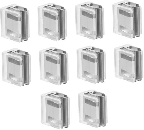 Uonlytech Cerraduras De Seguridad Para Ventanas Corredizas 10 Piezas Bloqueo De Seguridad Fácil Instalación Protección Hogar Para Ventanas y Puertas Corredizas