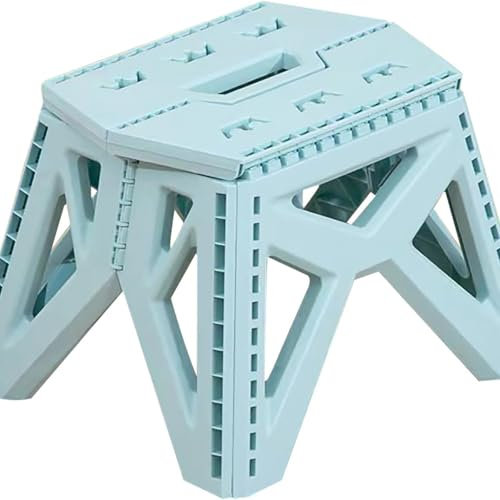 Sgabello pieghevole per adulti - sgabello da campeggio, sgabello in plastica pieghevole, per cucina, bagno, soggiorno - leggero e portatile