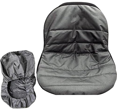Bvizyelck Riding Lawn Mower Seat Cover, Oxford Cloth Tractor Seat Cover, Waterproof, Lawn Mower & Forklift Seats Covers, Heavy Duty Seats Covers For Most Lawns Mowers