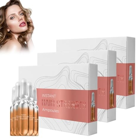 Hair Ampoule, Ampoule Capillaire Traitement, Lotion Intensive Stimulante Pour Les Cheveux, Lotion Intensive Stimulante Pour Cheveux Secs Et Abîmés, Huile De Repousse Du Cuir Chevelu (3pcs)