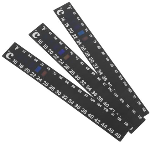 GLEAVI 3Pezzi Striscia Termometro per Fermentazione da Misurazione Precisa Della Temperatura per Vino e Facile da Applicare su Barattoli e Bottiglie