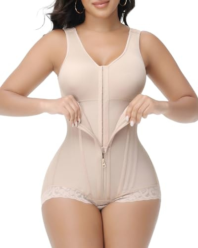 SHAPSHE Fajas Colombianas Moldeadoras postoperatorias etapa 1/2/3 de alta compresión Prenda moldeadora de cuerpo completo para mujer