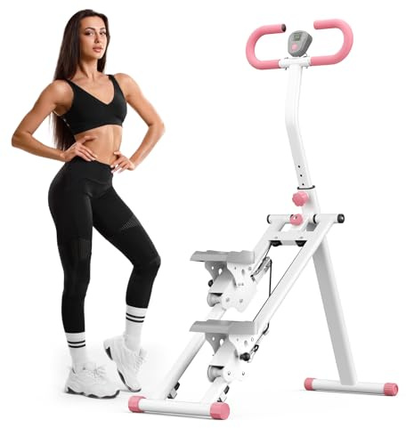 Stepper para casa, Nuevo Stepper de 2025 para Ejercicios de Gimnasio en casa, Escalador de Ejercicios cardiovasculares Plegable Compacto con Ancho de zancada extendido (Blanco)