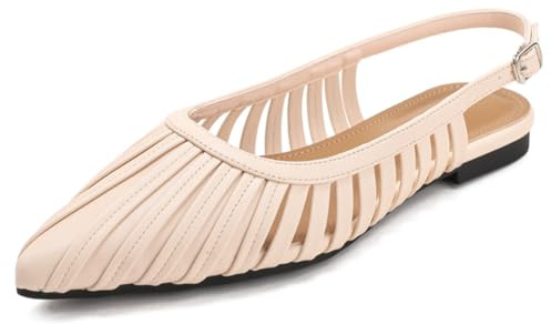 Bassandaler som andas Slingback Dam Spetsig Spetsig Spetsig Flätad Skor Elegant Komfort Casual Ballerinor Dagliga Semester Storlek 36–42