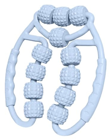 Masajeador de piernas con rotación de 360° para relajación muscular profunda, masajeador de piernas, ejercicio de yoga, artefacto calmante, rodillo de relajación de fascia (A, 26,5 x 24 cm)