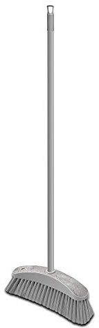 YORK ReSTART Scopa con Manico Lungo 120 cm, Lilla/Grigio