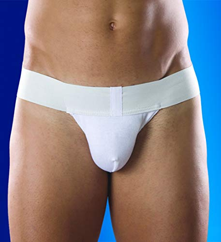 Cotton Suspensory with Elastic Straps, Recommended for Scrotum Injuries (XLarge)