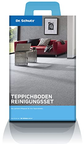 Dr. Schutz Teppichboden Reinigungsset | 3-teiliges Set zur Fleckentfernung, Teppichreinigung und Teppich Imprägnierung | 100% made in Germany