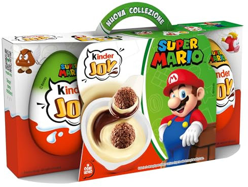 Kinder Joy - Set di 3 Uova con Sorpresa, Due Croccanti Waferini Dentro a un Doppio Strato di Crema al Latte e Crema al Cacao, un Gioco, Snack Dolce Ottimo per Merenda, Confezione da 60 gr