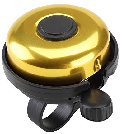 Paliston Sonnette de Vélo Aluminum Cloche de Vélo Classique pour Adultes Enfants Garçons et Filles Jaune