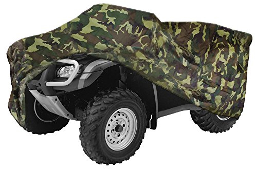 ANFTOP ATV Housse Extérieure pour Quad Bache de Protection Camping VTT Moto Etanche Anti -UV Imperméable 210D Camouflage 210 * 120 * 115cm