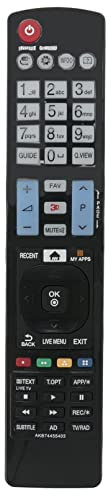 VINABTY AKB74455403 Telecomando Sostituito Adatto Per LG TV 47LM6700 55LM6700 42LM670S 42LV5500 42LF652 32LF65209 50LF652 55LF652 32LF652V 32LF653V 42LF652V 42LF653V 42LF6529