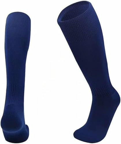 SARIMON Unisex Football Rugby Hockey Sports Knee High Long Socks Kids Adults juniors Knee High Multi sports Socks Outdoor game Soccer Socks (3-6 NAVY)
