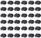 BKSAI Lot de boutons de fixation pour moustiquaire, fenêtre, moustiquaire, fenêtre de toit, sans perçage (36PCS, Noir)