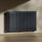 Heilmetz Anthracite Radiators Horizontal Double, 600x1010mm Column Radiator Central Heating Radiator Traditional Cast Iron Style 2 Column Radiators