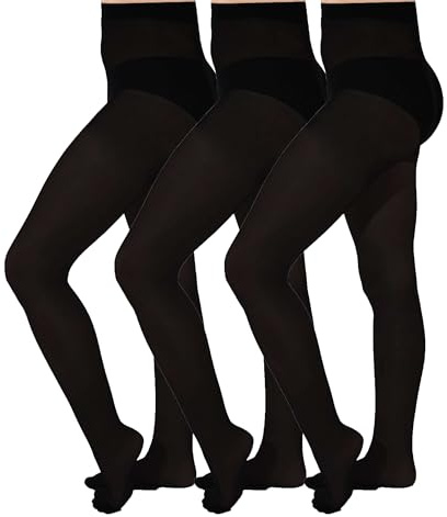 Aurellie Girls Opaque Plain School Tights 20,60,80,100 denier 9-16 Years packs of 3