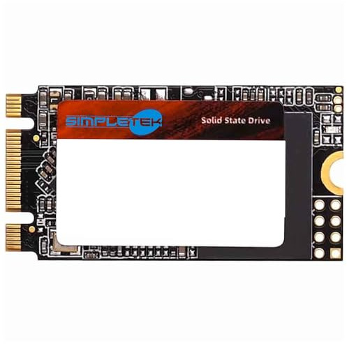 SIMPLETEK - SSD Interno M.2 SATA NGFF 2242 da 512GB 3D NAND | Ideale per PC Laptop Notebook Memory Vault e Compatibile con Mac