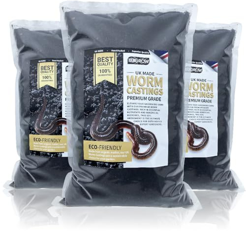 Worm Castings by UKGROW | 100% Organic Natural Fertilizer for Plants - Boost Growth & Soil Health in Various Sizes (1L, 2L, 3L, 5L, 10L, 20L) (10 Litre)