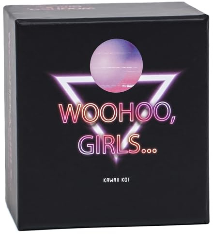 KAWAII KOI Girls Night Games For The Girls Card Game - Ladies Night Game For Party Nights, Bachelorette Parties & Birthday Celebrations - 220 Fun Party Game Cards For Ladies & Girls Night Out Games