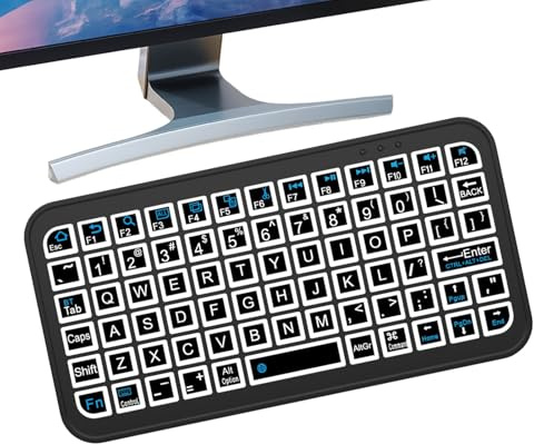 Trådlöst tangentbord, trådlöst tangentbord - färgglad bakgrundsbelysning