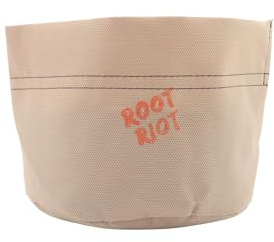 ALMICANNA Root RIOT: Kruka – Living Soil tygkruka av 100 % polypropen för odling av cannabis – optimal ventilation och förbättrad rottillväxt (12 l)