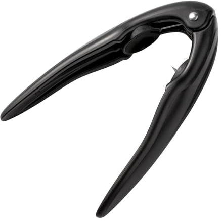 Pinzas para cocinar nueces con clip abierto, pelador, herramienta de corte de castañas con abridor de clip de castaña, pinzas para servir buffet (negro, talla única)