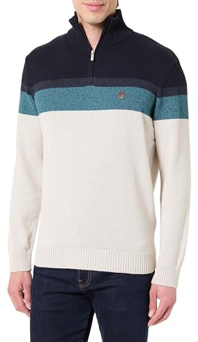 SPRINGFIELD Gg7 Block Color Pullover with PU Label Jersey Básico Hombre