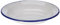 Krüger 'Karl 99J/B Piatto Profondo Pollici Husum 24 cm Piatto Profondo, Acciaio, Bianco con Bordo Blu, 24 X 3, 7 cm