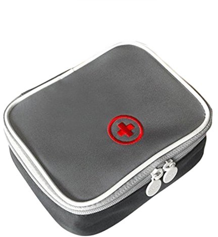 Lifesport Erste Hilfe Set, Erste-Hilfe-Koffer First Aid Kit Notfalltasche Medizinisch Tasche Wasserdicht Tragbar Perfekt Design für Haus Auto Camping Jagd Reisen Natur und Sport (Grau)