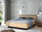 Forte Trondheim Bett 180, Modernes Bettgestell, Schlafzimmer, Doppelbett, Holzwerkstoff, Artisan Eiche Holzdekor/Schwarzeiche Holzdekor, 178,6 cm breit x 93,5 cm hoch x 208,6 cm tief
