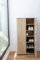 Mueble Zapatero Librería de Dos Puertas, Madera, Zapatero Puertas de Libro Mueble Auxiliar, Medidas: 60cms Ancho, 32.5cms Profundo, 124cms Alto (Taupe)