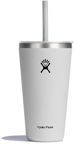 28 OZ All Around Tumbler Straw LID White