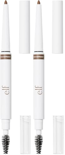 e.l.f. Instant Lift Waterproof Brow Pencil, Long-Lasting Eyebrow Pencil For Grooming & Shaping Brows, Vegan & Cruelty-Free, Taupe (Pack of 2)