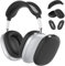 FAFALITHIC Silikon Hülle Kompatibel mit Airpods Max Case Hülle Airpods Max Zubehör Set enthält Ohrmuschelschutz, Ohrpolsterschutz und Kopfbügelschutz (Silikon Schwarz)