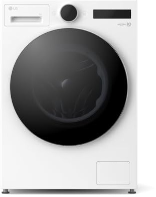 LG F4WX9092 Waschmaschine (9 kg, Energieklasse A-55%, 1.350 U/Min.) mit AI Wash, Easy-Touch Drehregler, TurboWash 360, Weiß