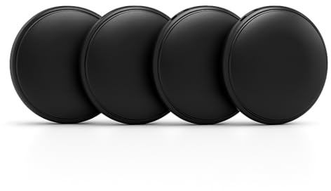 4 Pack Oscanna 2025 Smart GPS tracker Tag compatible with Apple Findmy IOS Only (4 Pack Black Tag Only)