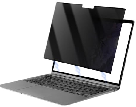 Genérico Screen Privacy Protector - Anti Glare Laptop Screen Filter Removable, Magnetic Protector | Laptop Monitor Privacy Filter för Studio Cafe, Airport, Workstation Desk, Travel Public Space