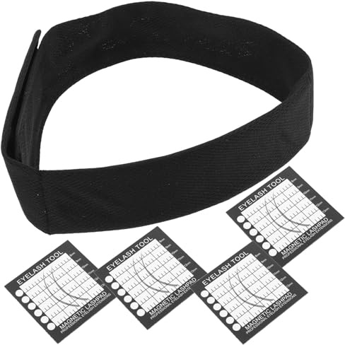 Toyvian Fascia Magnetica Per Ciglia Finte Con Cuscinetti Magnetici e Custodia Portatile in Poliestere Per Tecnici Extension Ciglia, Espositore Organizzato Multifunzione Per Kit Professionale