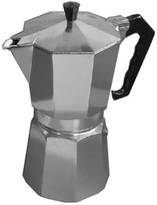 TrAdE Shop Traesio CAFFETTIERA Moka NAPOLETANA caffè 6 Tazze Alluminio Grigio Guarnizione Silicone