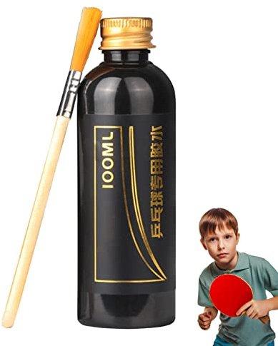 Luckxing Tischtennis Kleber, 100 ml Kleber für Tischtennis mit Pinsel, Kleber für Tischtennisschläger, speziell entwickelt für Tischtennis-Enthusiasten und Profis