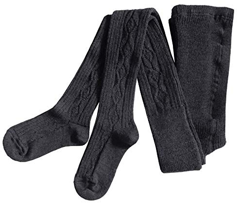 Weri Spezials Collant da donna in lana – anche con doppio tassello compatto 1:1 a costine e rombi. La merce è adatta anche a stature fino a 164 cm., antracite rombo, 40-42