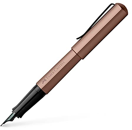 Faber-Castell 150582 - Füller Hexo, Federbreite EF, bronze, 1 Stück